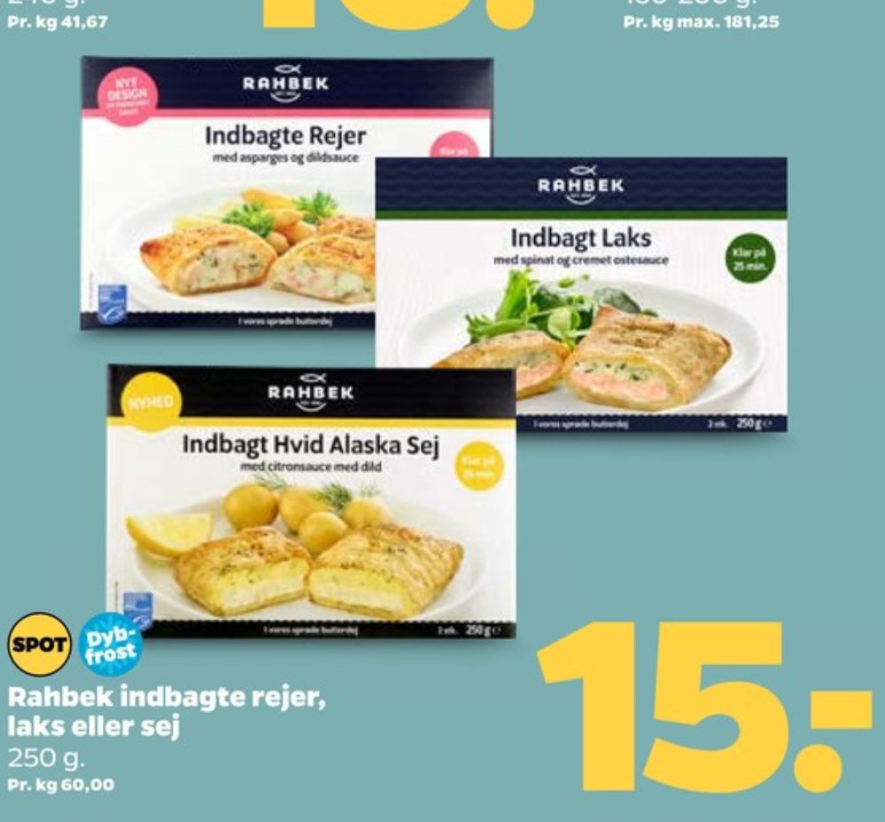 Rahbek, Indbagte Rejer med Asparges og Dildsauce