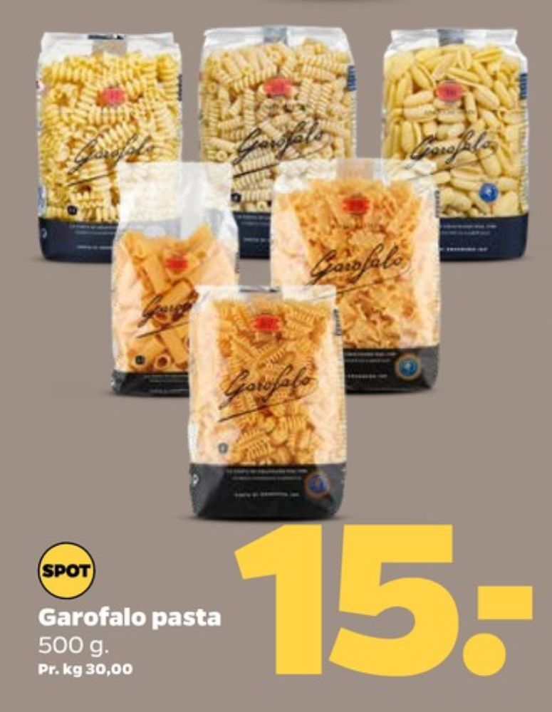 Garofalo, Pasta