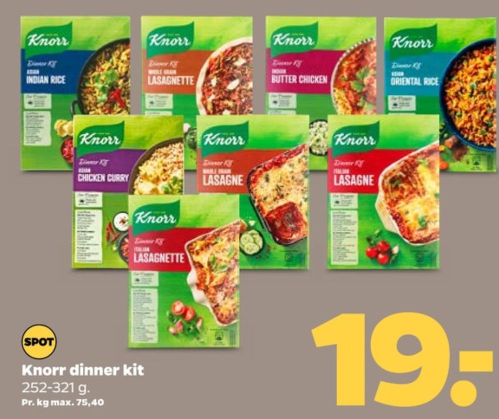 Knorr Dinner Kitt, Whole Grain Lasagne