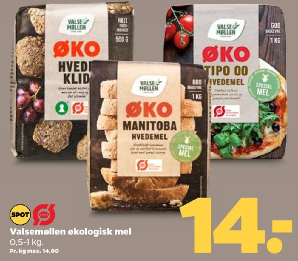 Valsemøllen, Tipo 00 Hvedemel