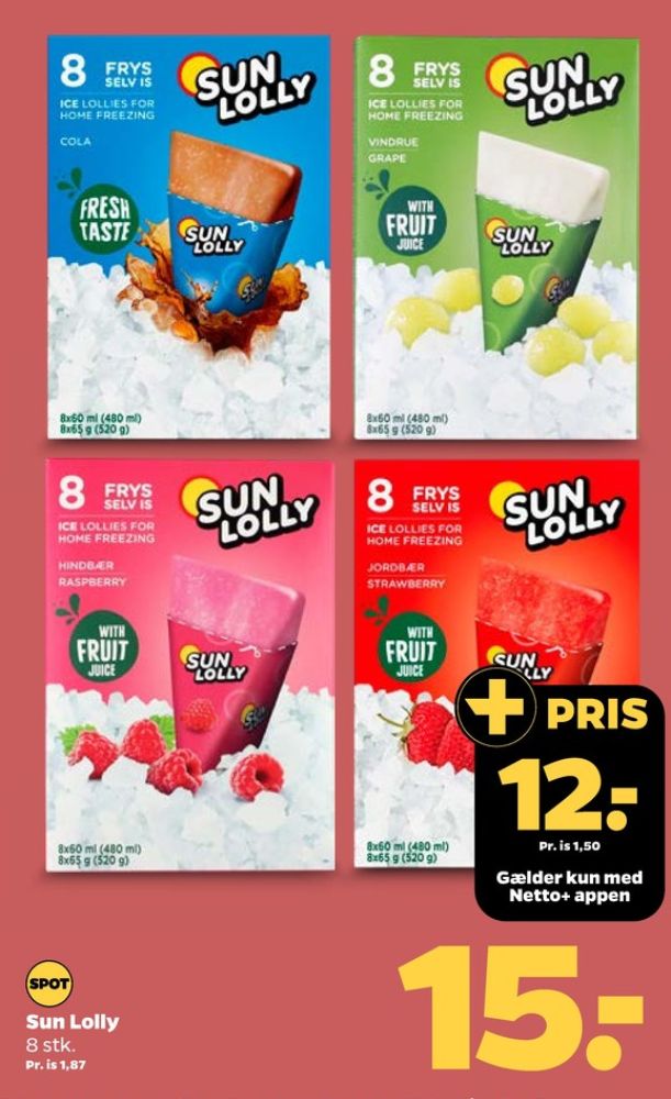 Sun Lolly, Is frys selv - Jordbær