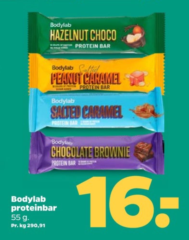 Bodylab, Salted Peanut Caramel Proteinbar