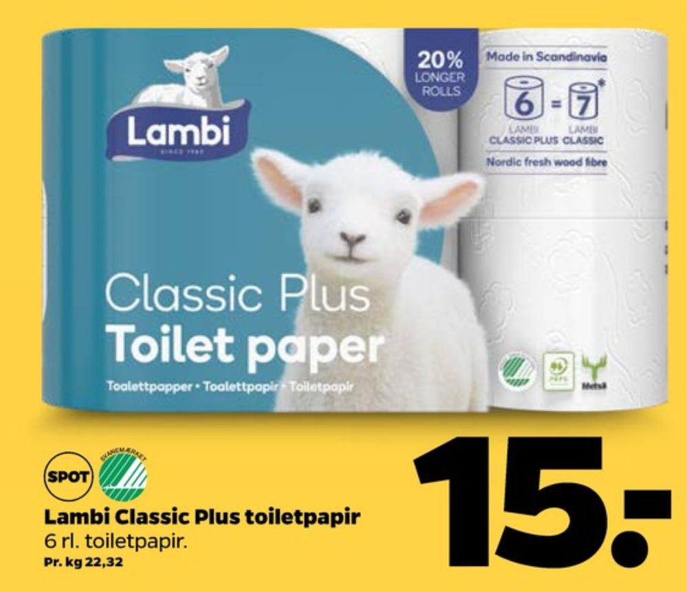 Lambi Classic, Toiletpapir