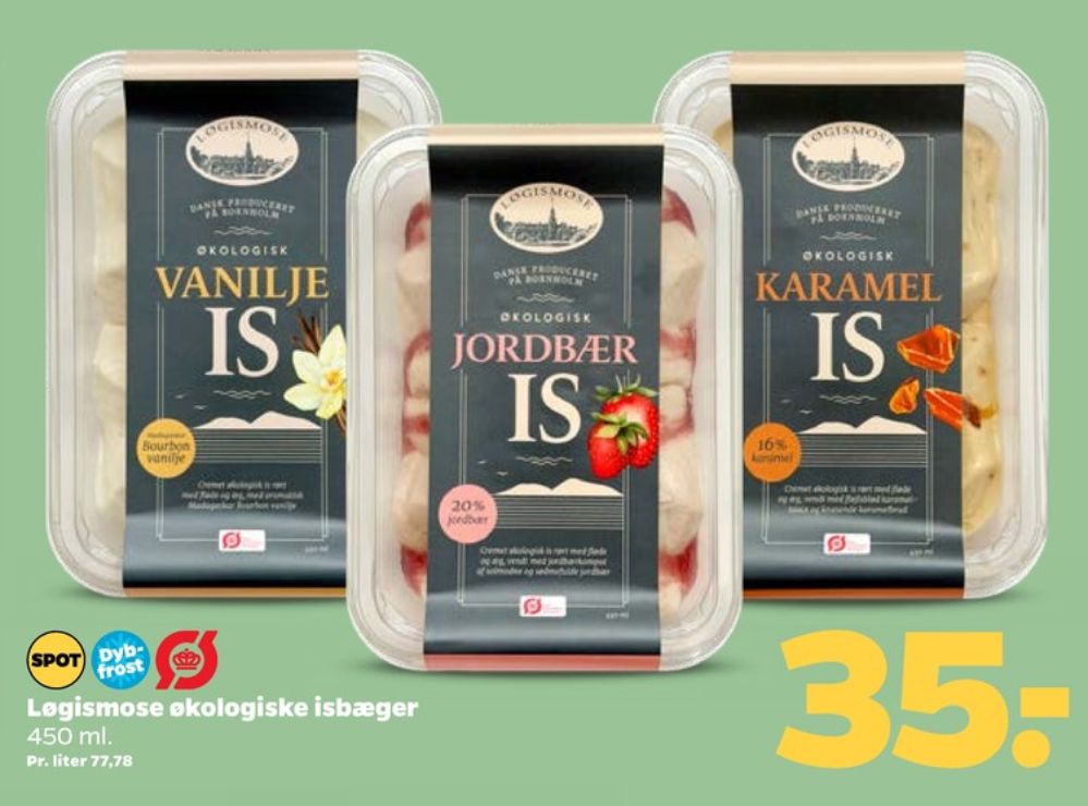 Løgismose, Vanilje is