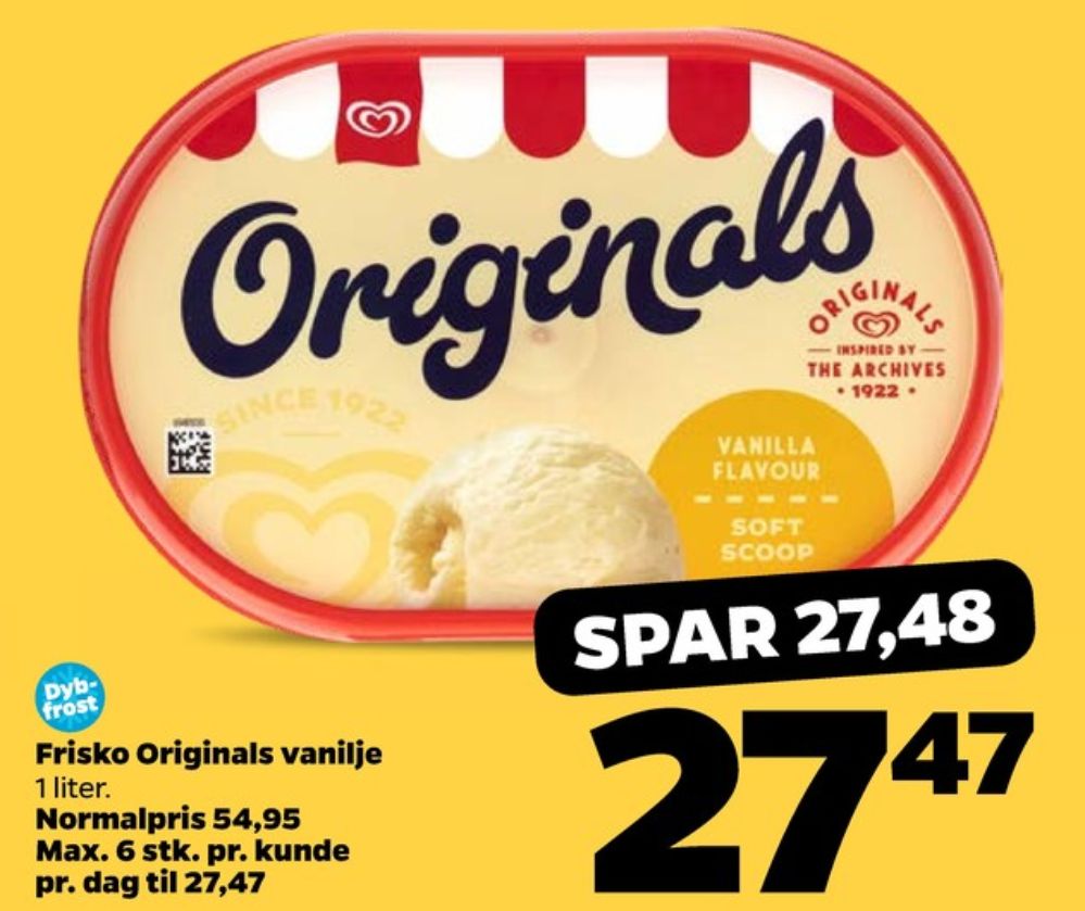 Frisko, Vanilje is