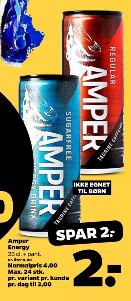 Amper Energy Drink, Energidrik