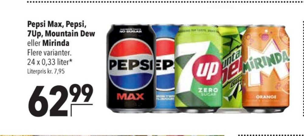 Pepsi Max, Cola 24 pk.