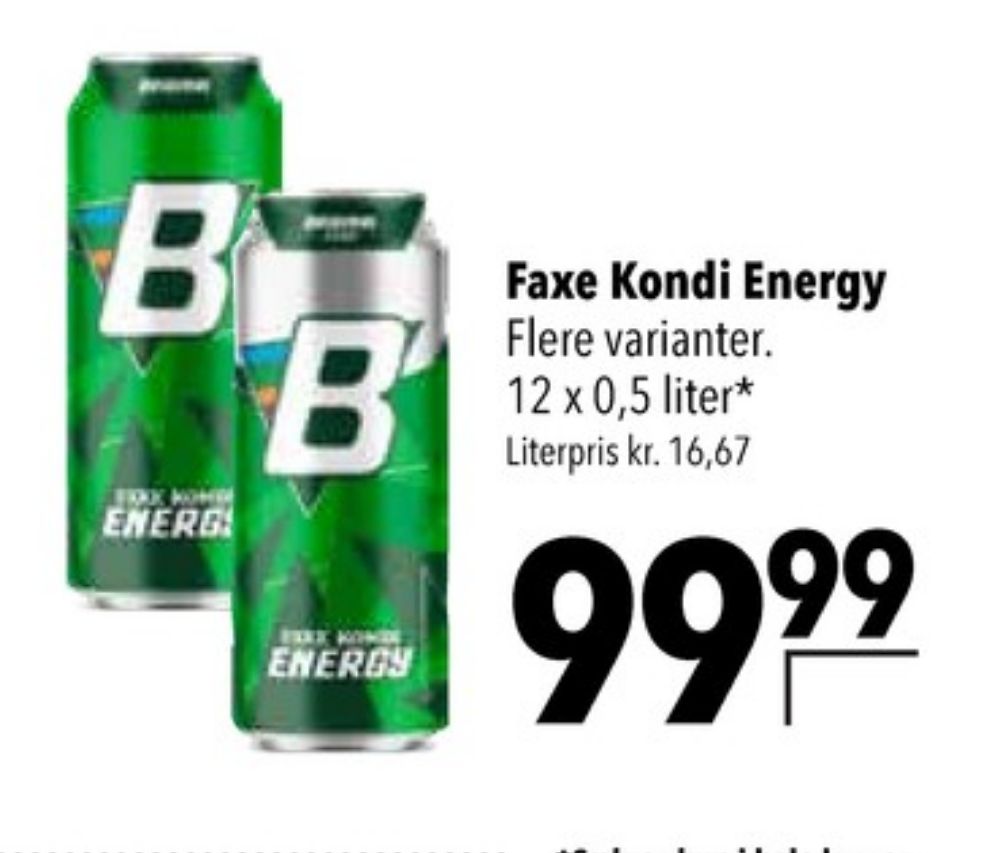 Faxe Kondi Energy, Energidrik 12 pk.