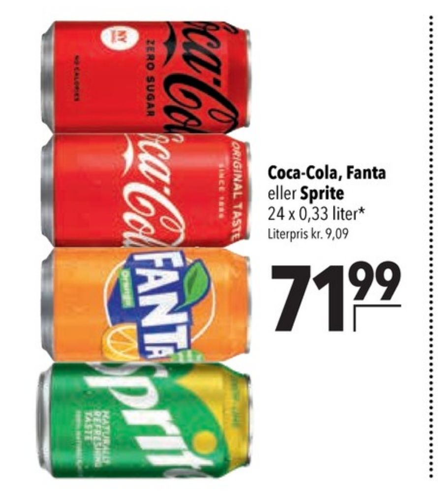 Coca Cola Zero, Cola 24 pk.