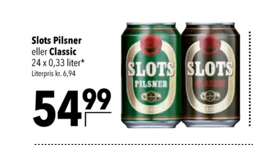 Slots Pilsner, Øl 24 pk.