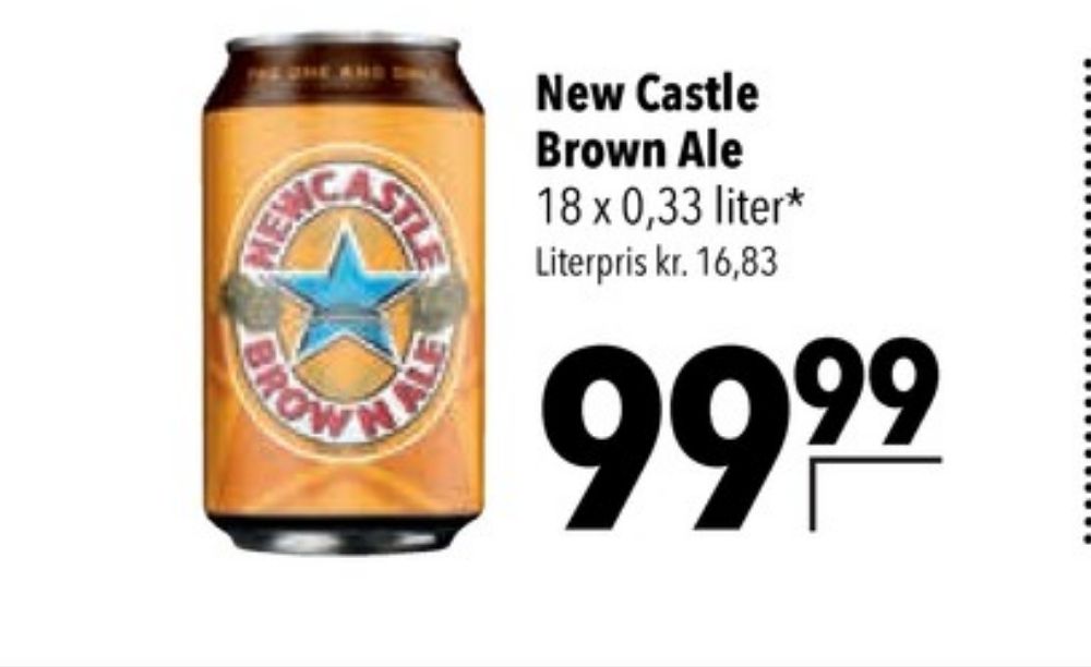 Newcastle Brown Ale, Specialøl 18 pk.