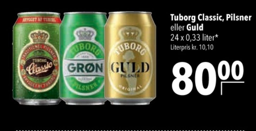 Tuborg Classic, Øl 24 pk.