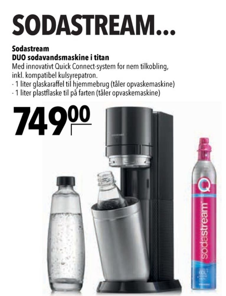 Sodastream, Sodavandsmaskine
