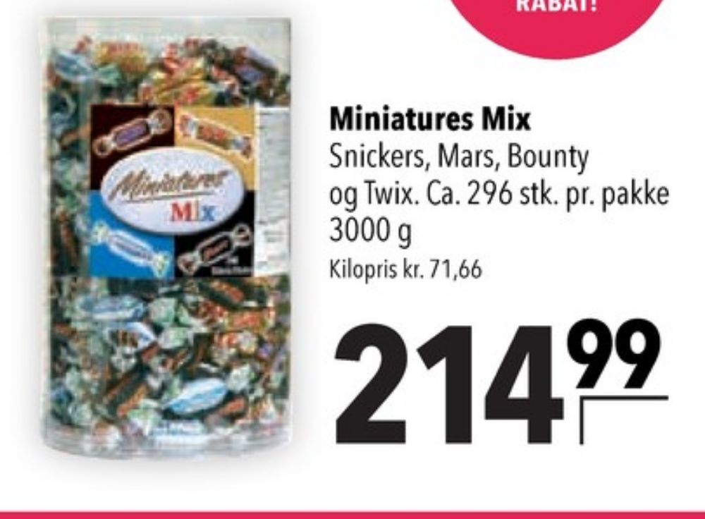 Miniatures, Dessertchokolade