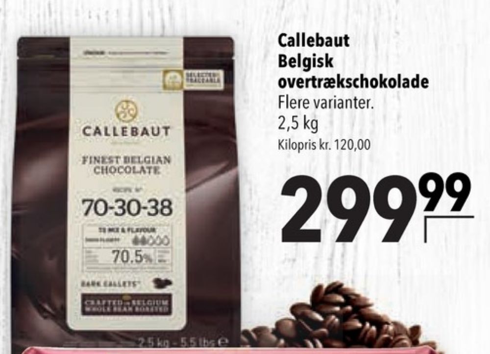 Callebaut, Overtrækschokolade 70-30-38