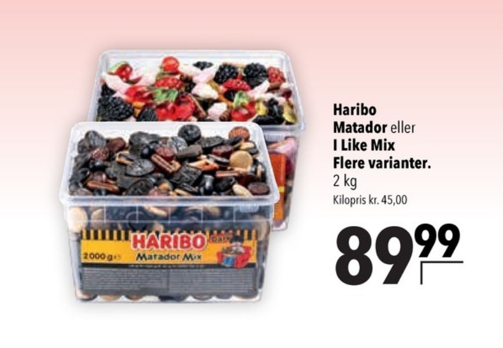 Haribo I Like Mix, Slikbøtter