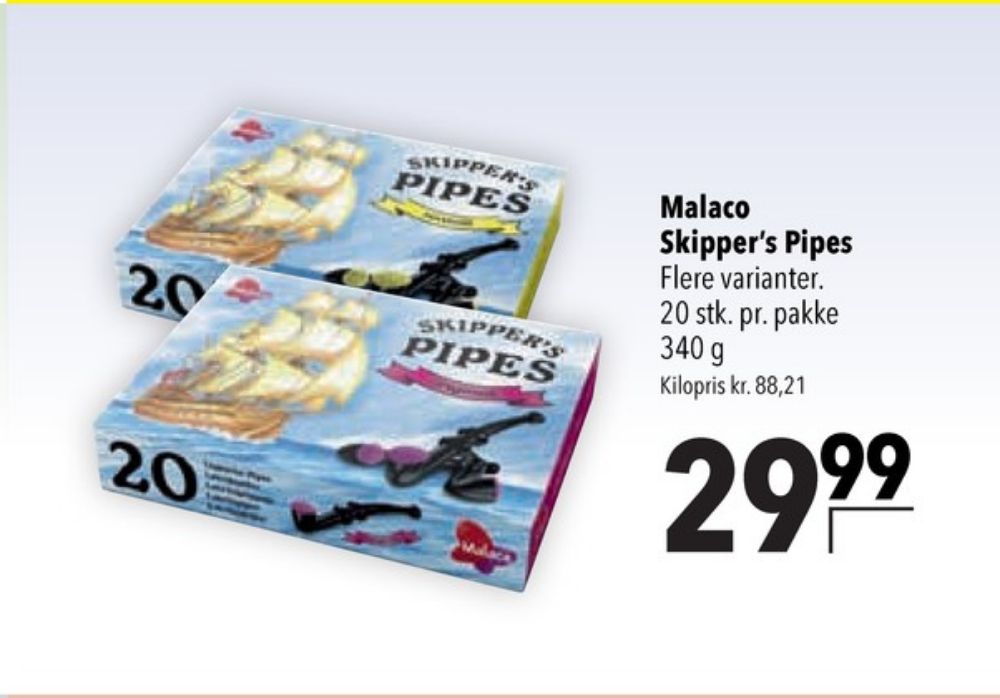 Skippers Pipes, Lakridspiber Seasalt