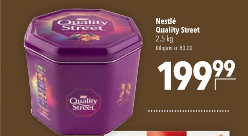 Quality Street, Dessertchokolade