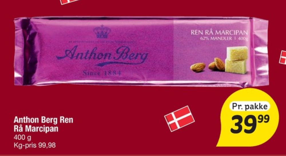 Anthon Berg, Marcipan