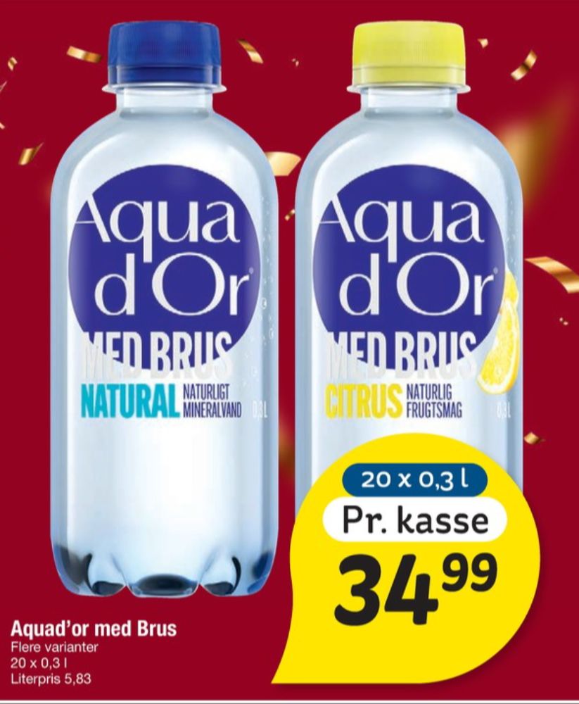 Aqua d'Or, Mineralvand med brus 20 pk.