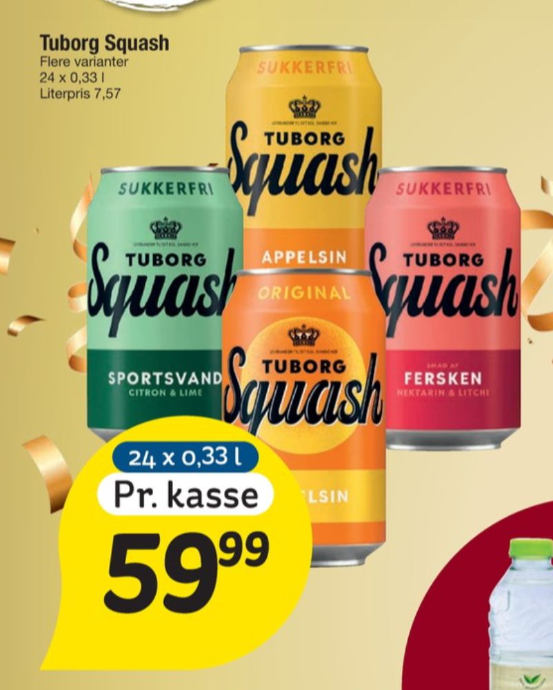 Tuborg Squash, Appelsinsodavand 24 pk.