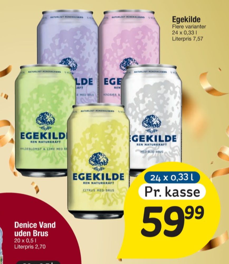 Egekilde Citrus, Mineralvand med brus 24 pk.