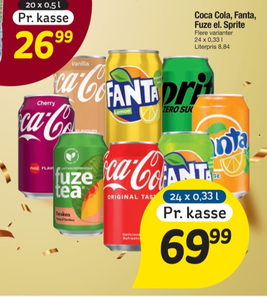 Fanta Orange, Appelsinsodavand 24 pk.