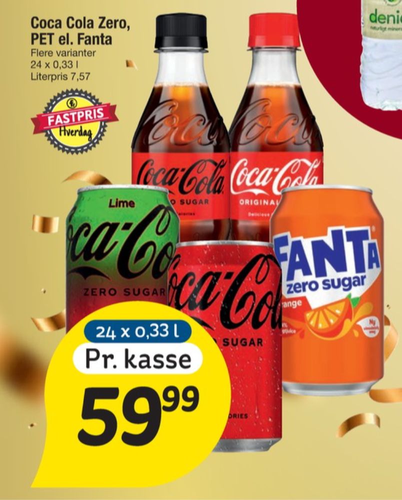 Coca Cola Zero Lime, Cola 24 pk.