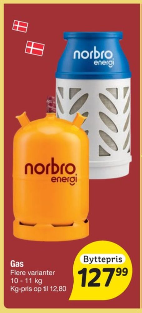 Norbro, Gasflaske