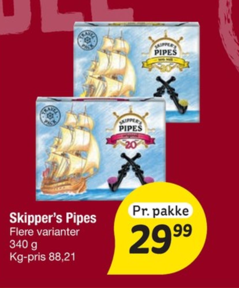 Skippers Pipes, Lakridspiber Seasalt