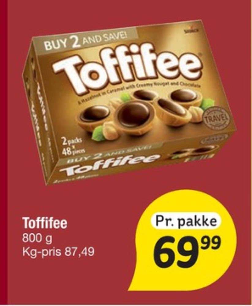 Toffifee, Dessertchokolade