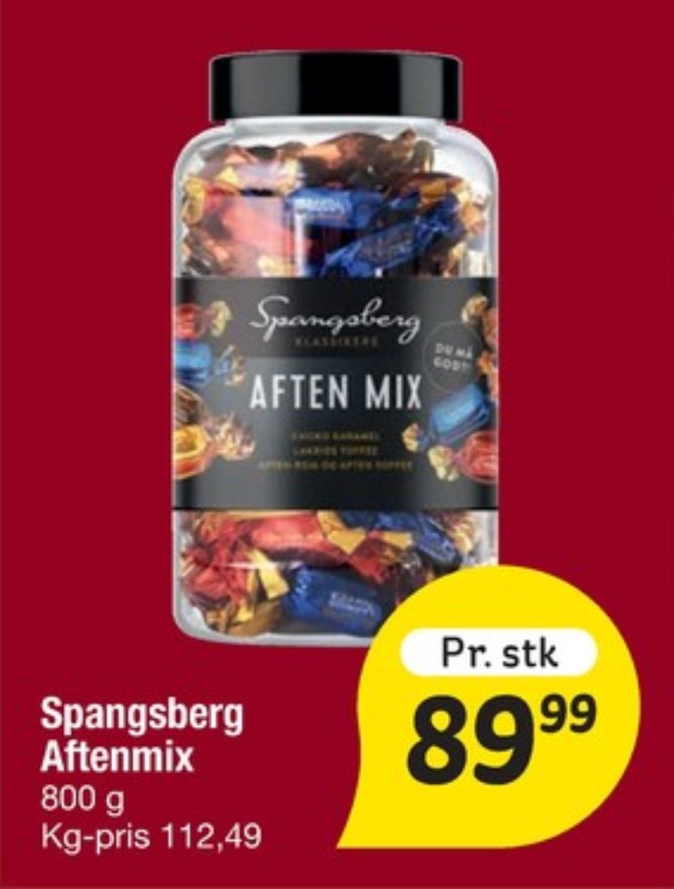 Spangsberg Aften Mix, Dessertchokolade