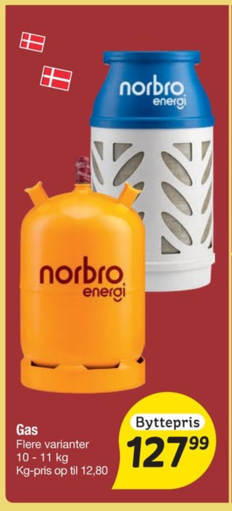 Norbro, Gasflaske