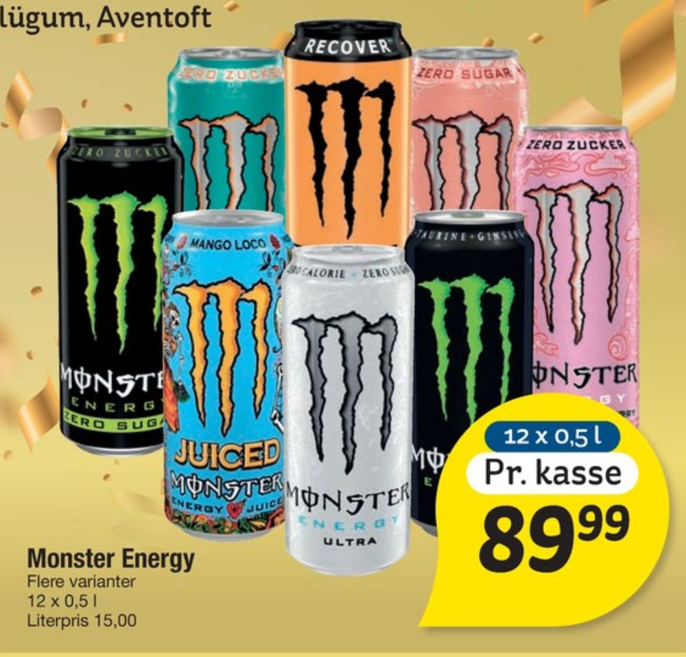 Monster Ultra Energy, Energidrik 12 pk.