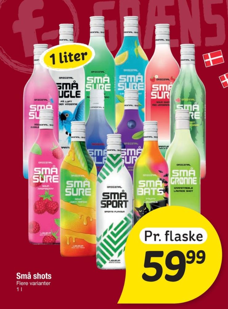 Små Grønne, Shots Granatæble lakrids