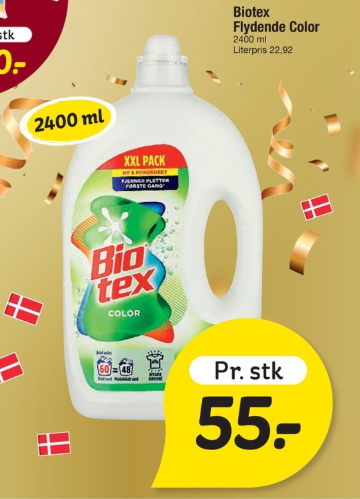 Biotex, Vaskemiddel-flydende