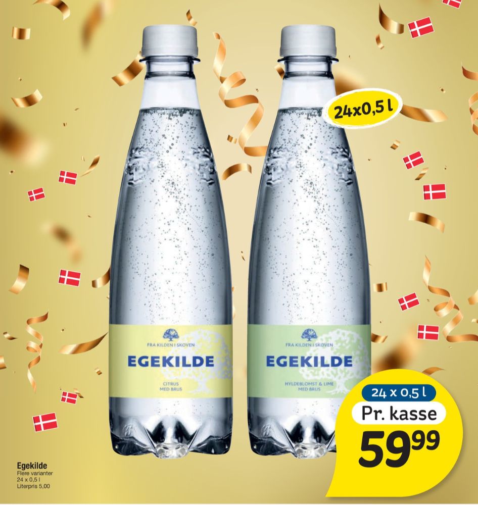 Egekilde Citrus, Mineralvand med brus 24 pk.