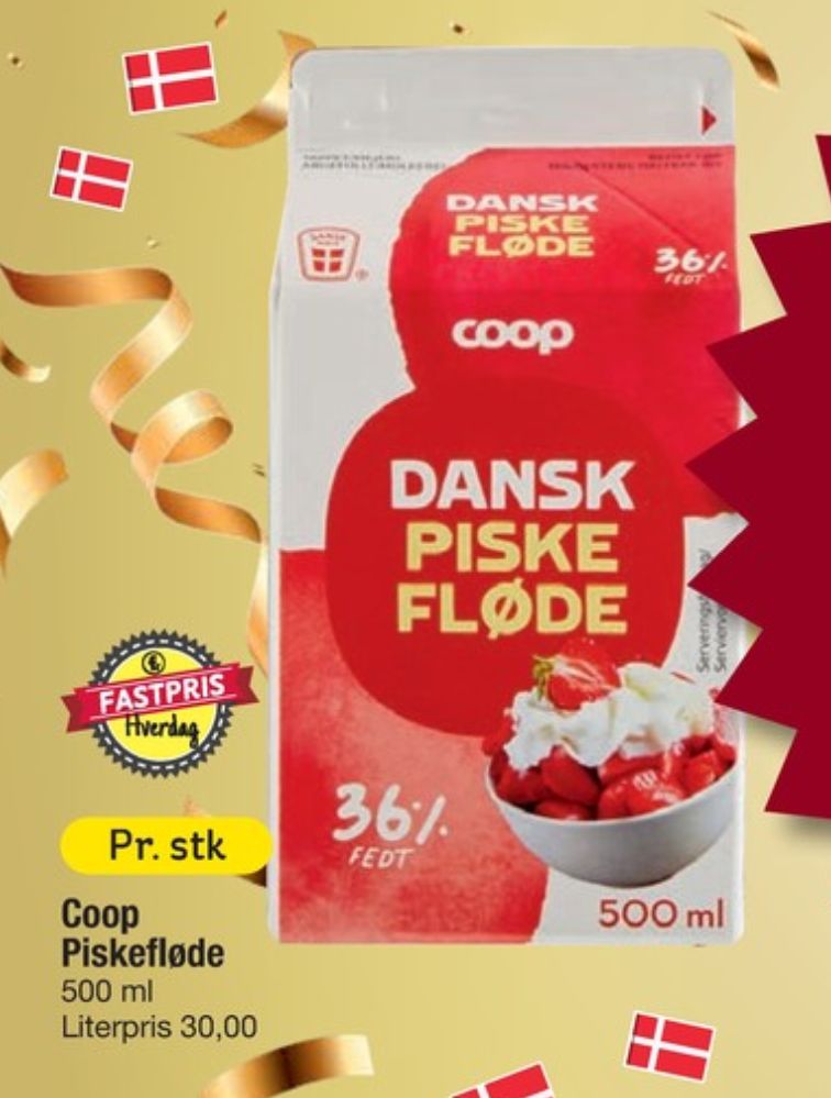 Coop, Piskefløde 36%
