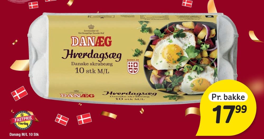 Danæg, Frilandsæg S/M/L