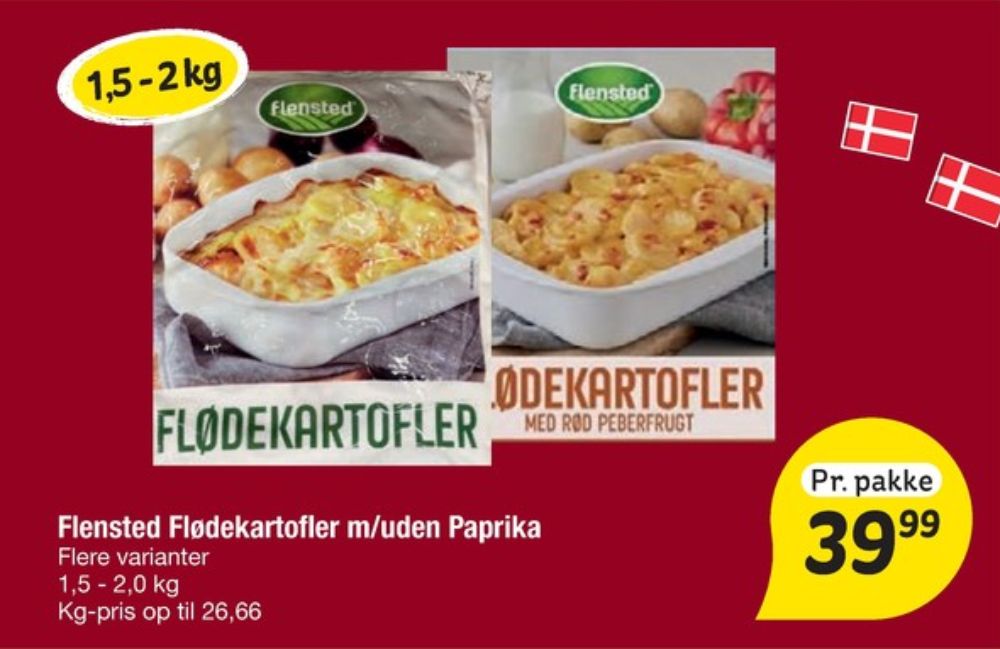 Flensted, Flødekartofler