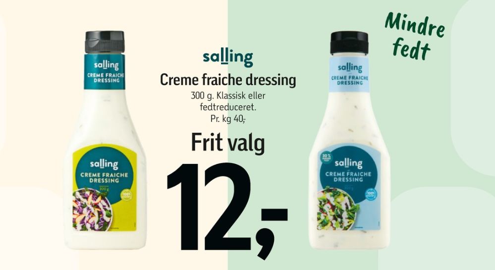 Salling, Creme Fraiche Dressing 30%