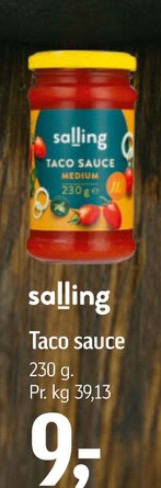 Salling, Taco sauce medium