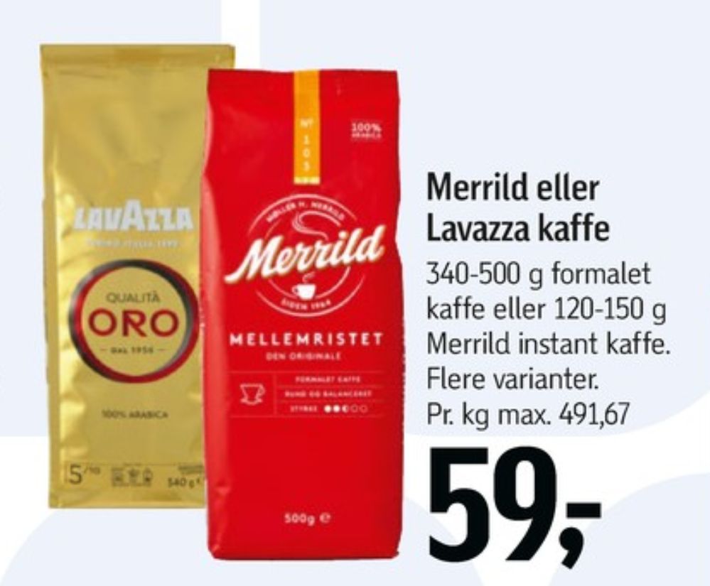 Merrild Mellemristet, Kaffe Formalet