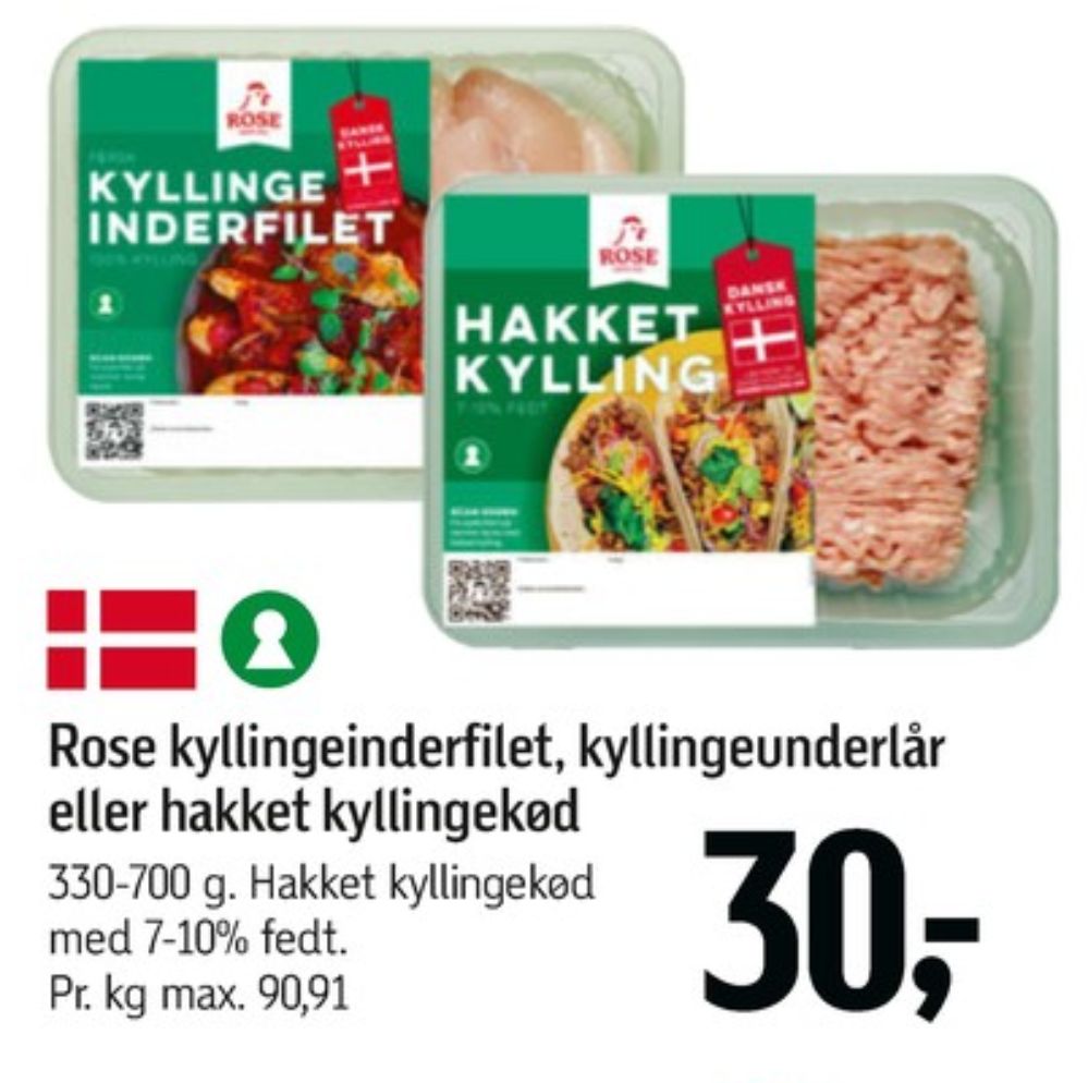 Rose, Kyllingeunderlår