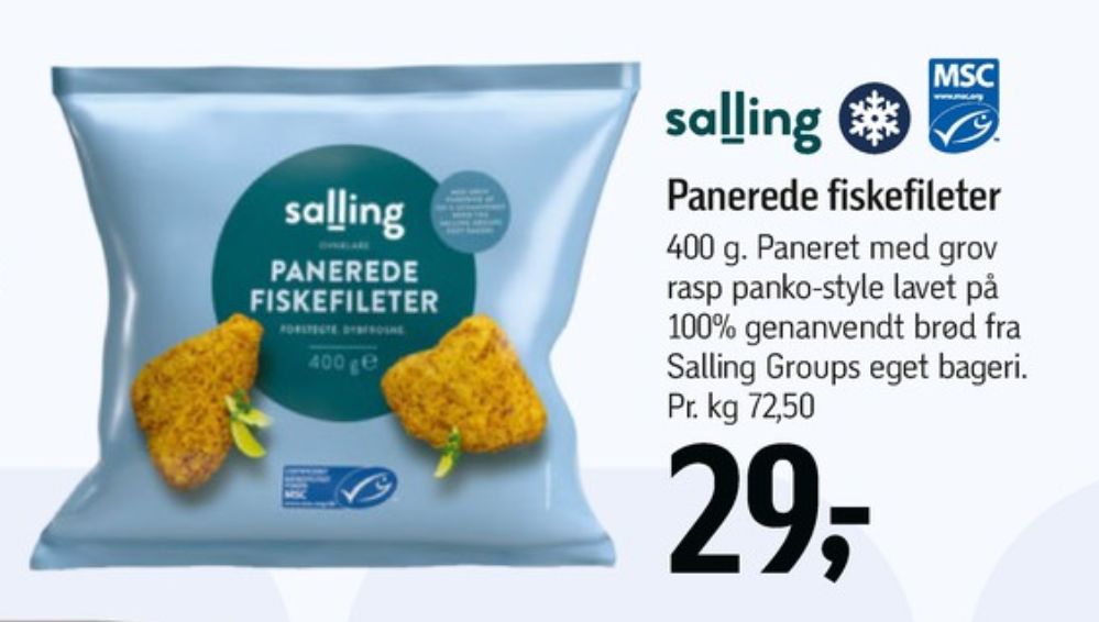 Salling, Fiskefileter