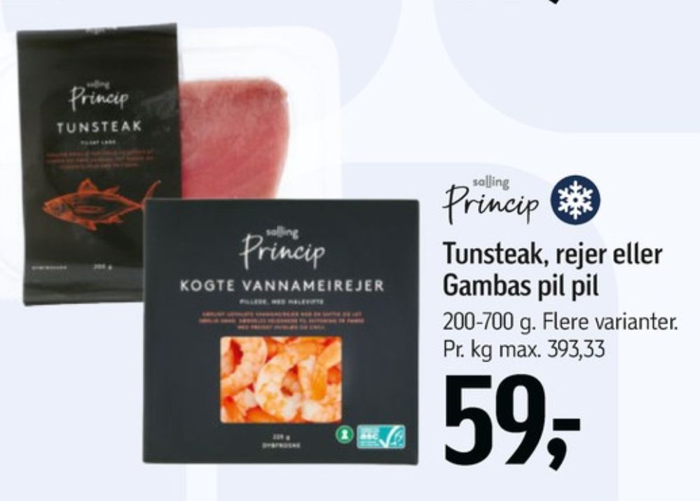 Salling Princip, Tunsteaks