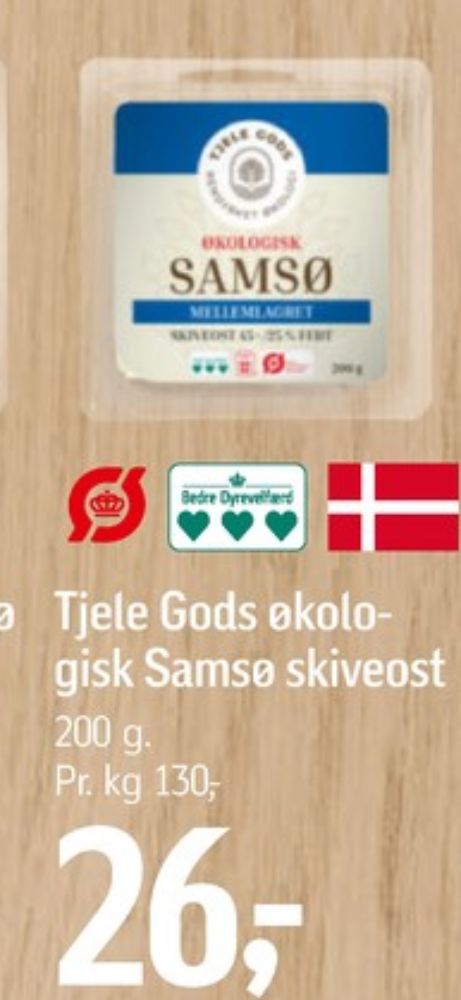 Tjele Gods, Skiveost Samsø Mellemlagret