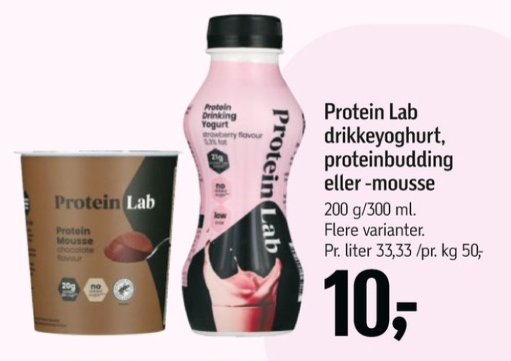 Protein Lab, Drikkeyoghurt Strawberry