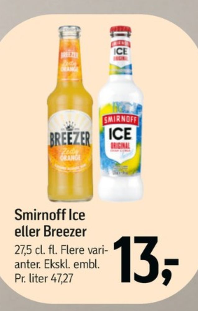 Smirnoff Ice Original, Original RTD