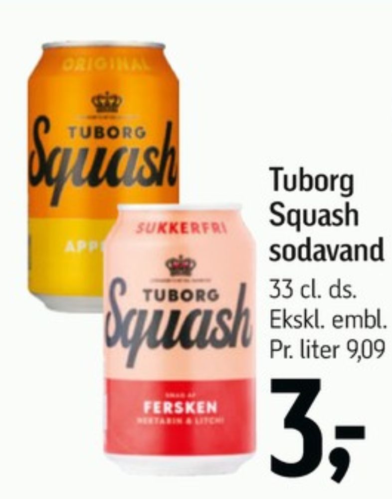 Tuborg Squash, Ferskensodavand